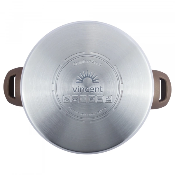 Кастрюля Vincent D=22см 4,3л (VC-3186-22) фото 5