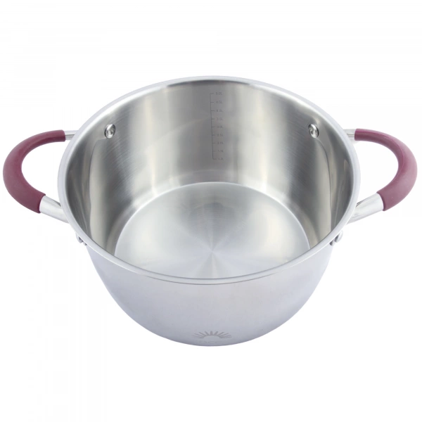 Каструля Vincent з силіконовими ручками D=24см 5,6л (VC-3187-24) фото 3