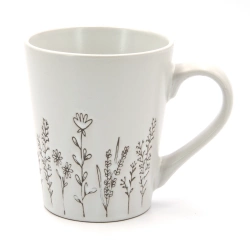 Кружка керамическая Milika Blossom WhGrey 350мл (M0420-86E-038C-1440) Кружка керамическая Milika Blossom WhGrey 350мл (M0420-86E-038C-1440)