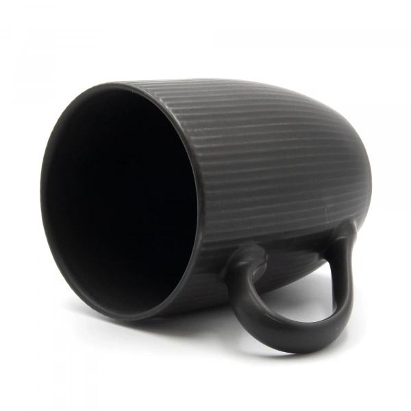 Кухоль керамічний Milika Decagon Black 350мл (M0420-MG350-B) фото 2