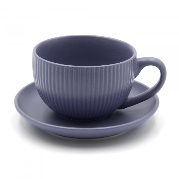 Чашка чайна та блюдце Milika Decagon Color 250мл mix (M0430-CHB250-2C) фото 4 Чашка чайна та блюдце Milika Decagon Color 250мл mix (M0430-CHB250-2C) фото 4