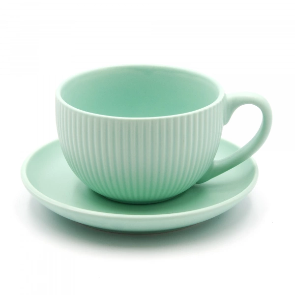 Чашка чайна та блюдце Milika Decagon Color 250мл mix (M0430-CHB250-2C) фото 7 Чашка чайна та блюдце Milika Decagon Color 250мл mix (M0430-CHB250-2C) фото 7