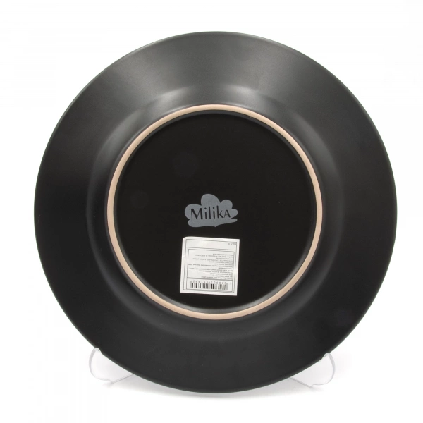 Тарілка обідня Milika Siana Black керамічна 26,5 см (M0480-TRSC241006-105P-B) фото 3