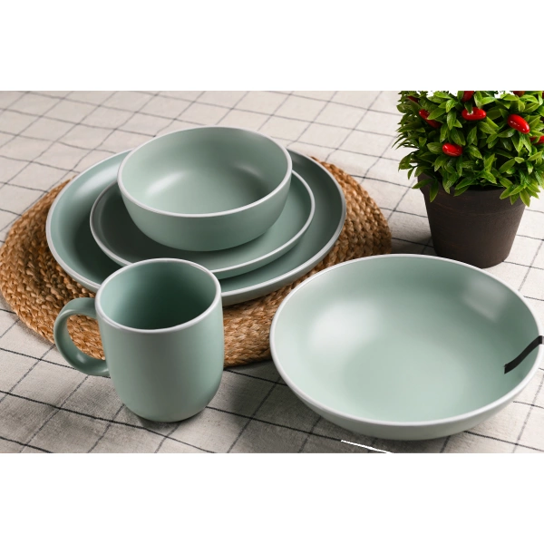 Тарілка супова Ardesto Cremona Pastel blue, 20см, кераміка, синій (AR2920BC) фото 2