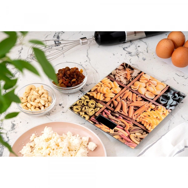 Ваги Ardesto кухонні Pasta, 5кг, AAAx2 в комплекті, скло, багатокольоровий (SCK-893PASTA) фото 2