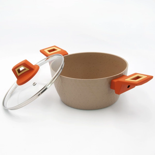 Каструля алюмінієва протипригарна Vincent D=20см 2л (VC-3188-20) фото 2