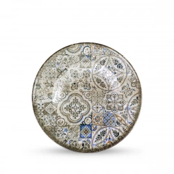 Тарілка глибока кругла Wilmax Vintage Mosaic Graphics 27 см, 400 мл (WL-671325 / A)