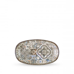 Блюдо углублённое овальное Wilmax Vintage Mosaic Graphics 25×15 см (WL-671343 / A)