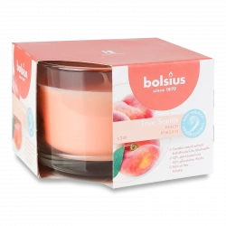 Свічка в склі BOL 63/90 аромат Персик, антитютюн (170480)