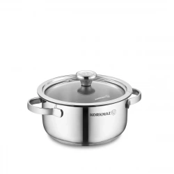 Кастрюля из нержавеющей стали Korkmaz Minika 12×6,5 см 0,75 л (A1398)