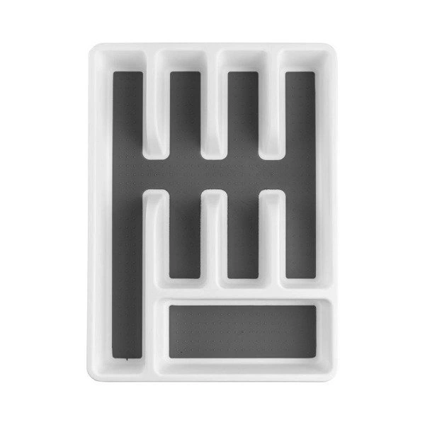 Вкладка для столових приладів пластик біла Florina 36х26,5х5см (4W4065) фото 3