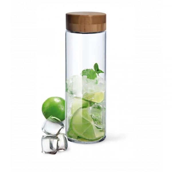 Пляшка для води з бамбуковою кришкою Simax Pure Aqua Bottle 1л.Color (s10120/LB) фото 2