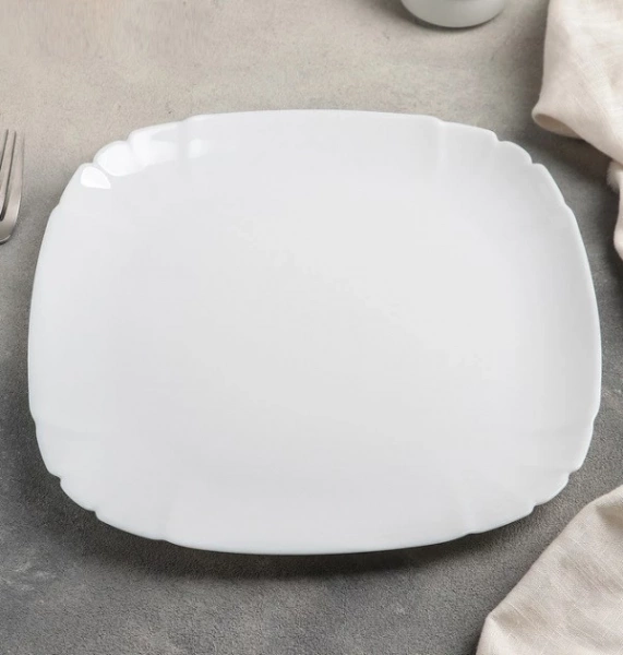 Тарілка обідня квадратна Luminarc Lotusia 29см (N3621) фото 2